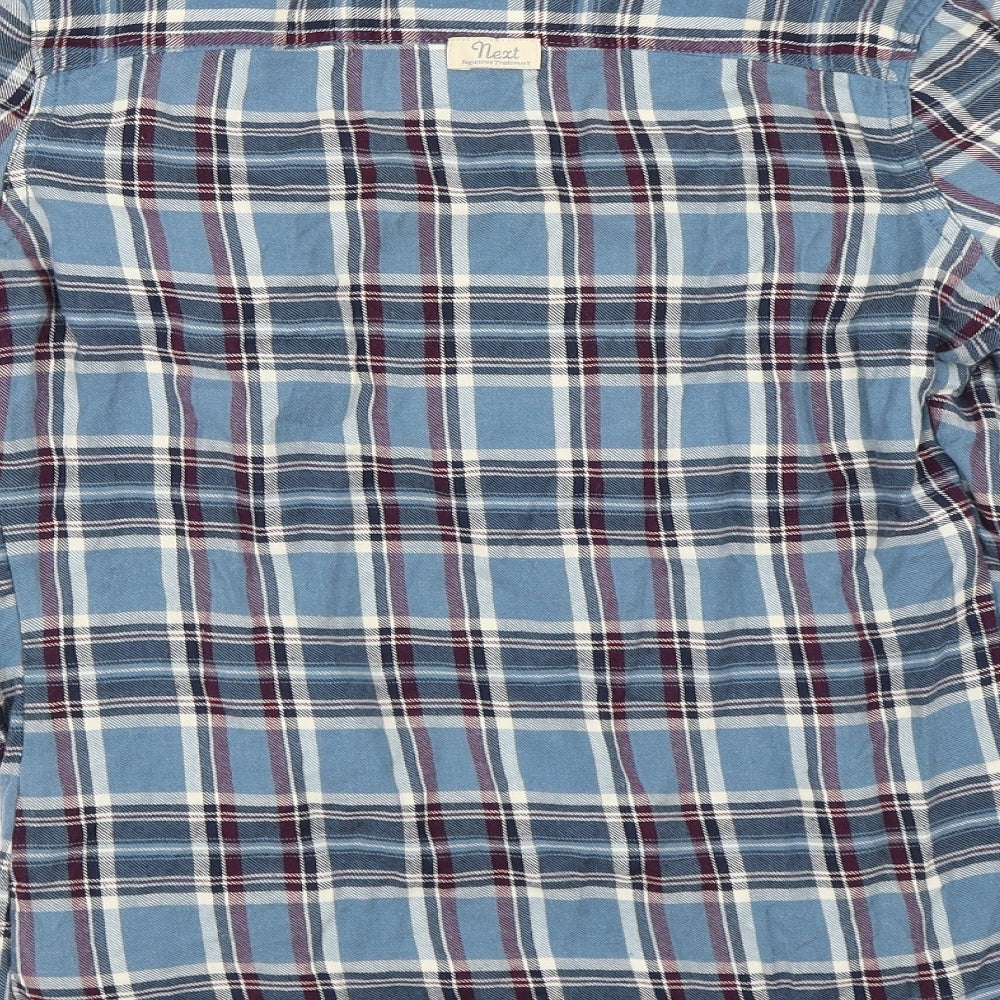 NEXT Womens Blue   Basic Button-Up Size 8