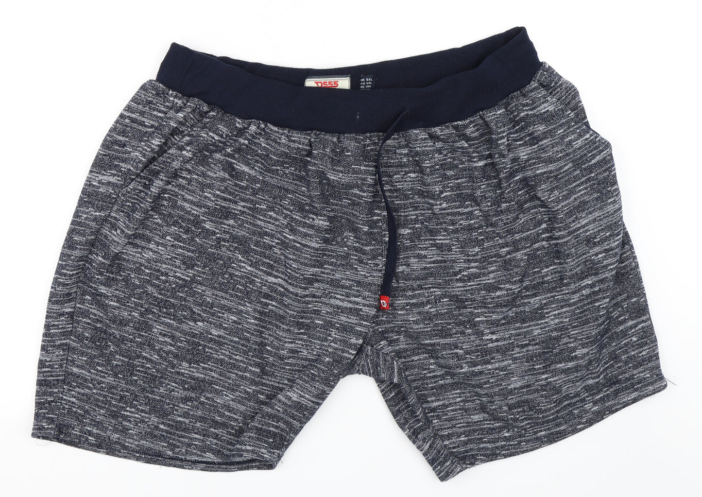 D555 Mens Blue   Sweat Shorts Size 5XL