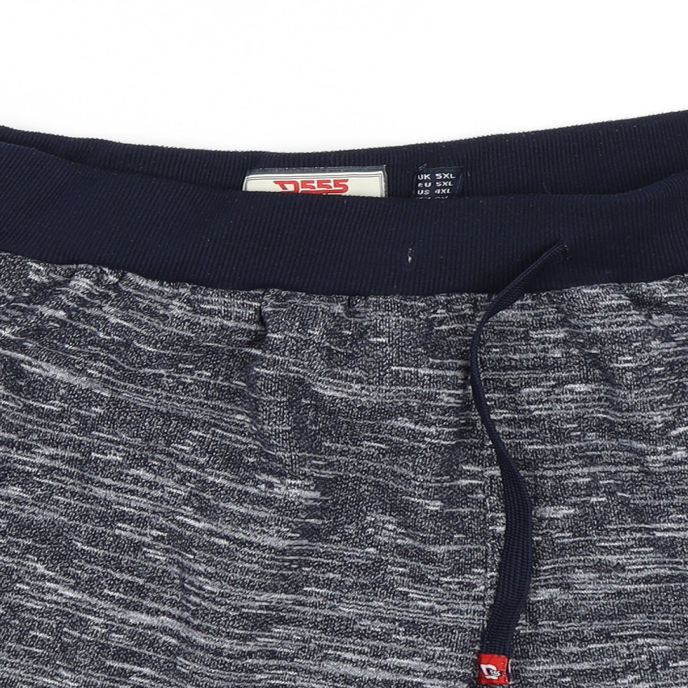 D555 Mens Blue   Sweat Shorts Size 5XL