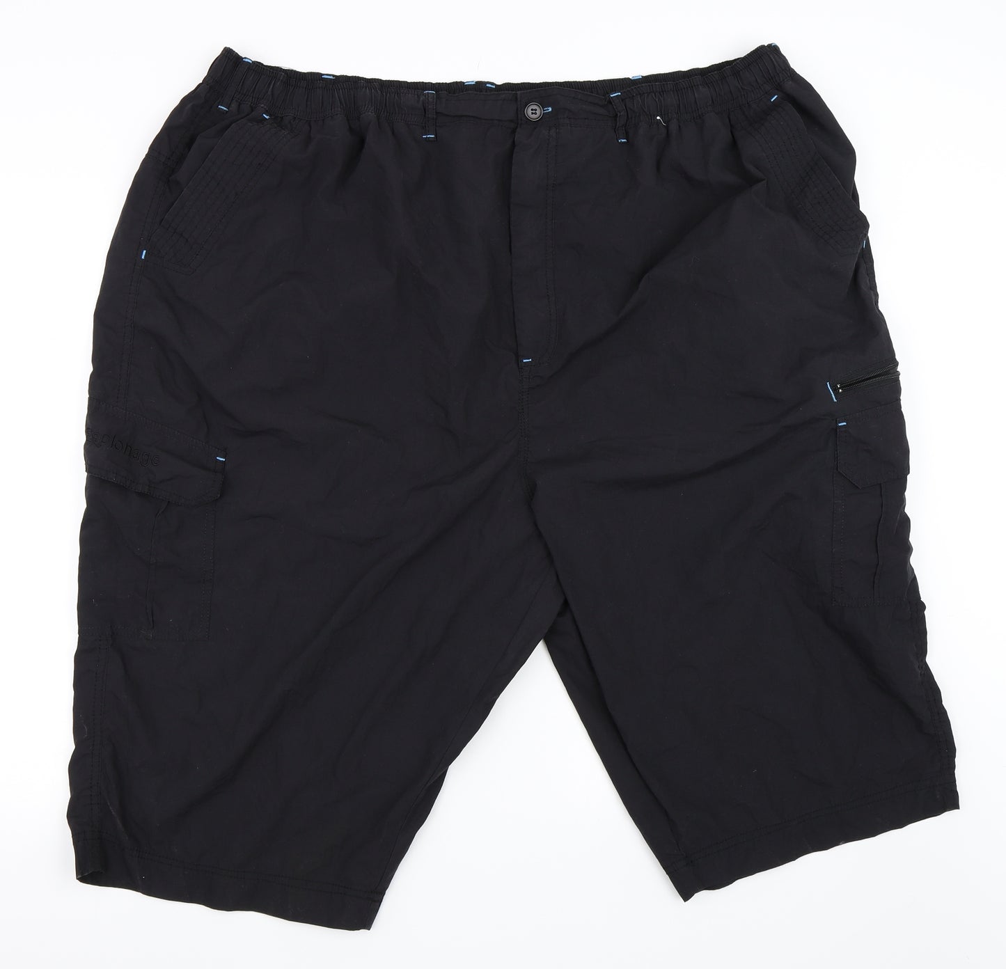 Espionage Mens Black   Bermuda Shorts Size 5XL
