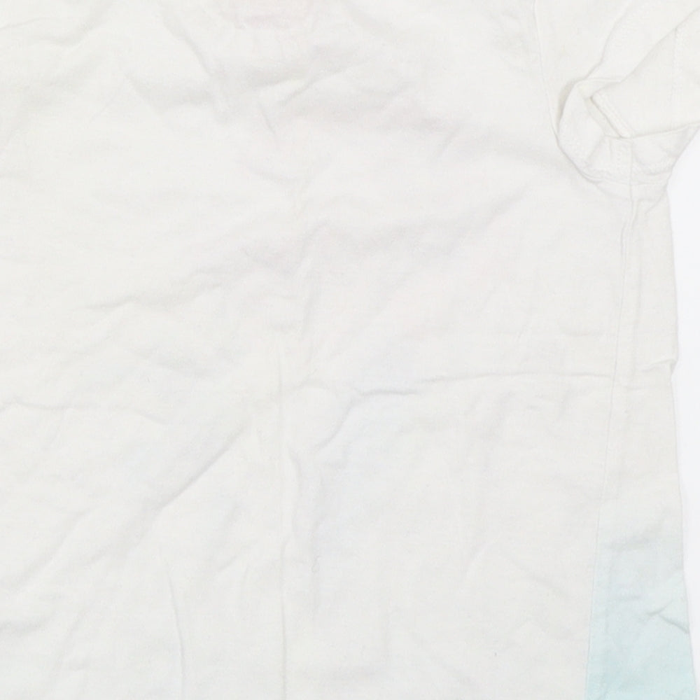 Disney Girls White   Basic T-Shirt Size 4-5 Years  - The Little Mermaid