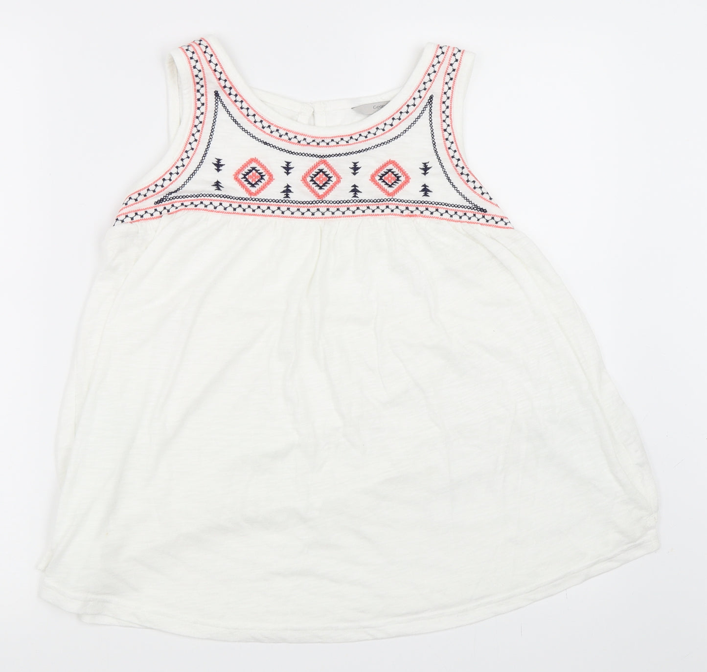 George Womens White   Basic Tank Size 12