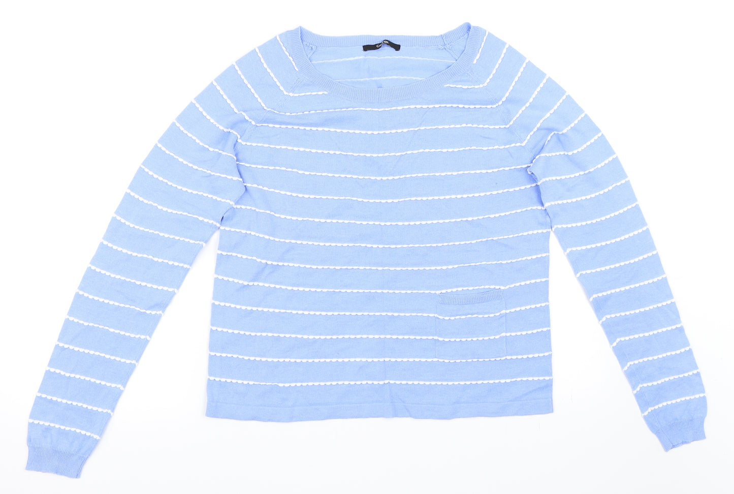 George Womens Blue Striped  Pullover Jumper Size 12