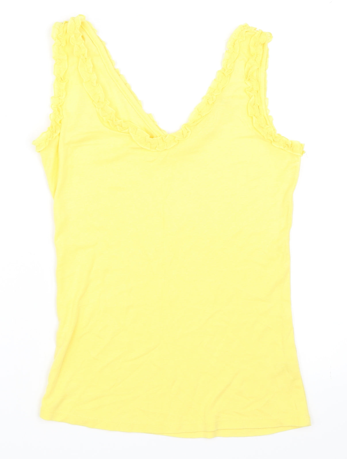 TU Womens Yellow   Basic Tank Size 10