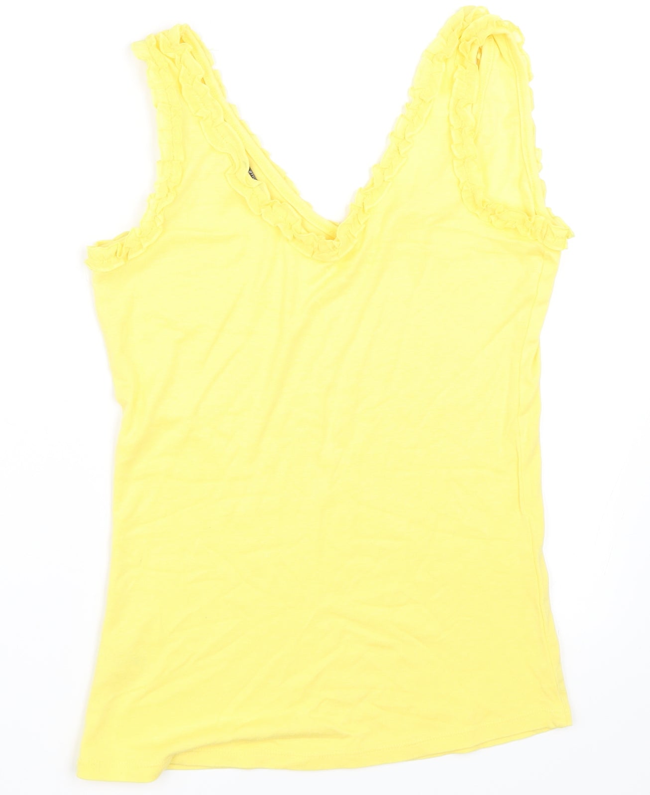 TU Womens Yellow   Basic Tank Size 10