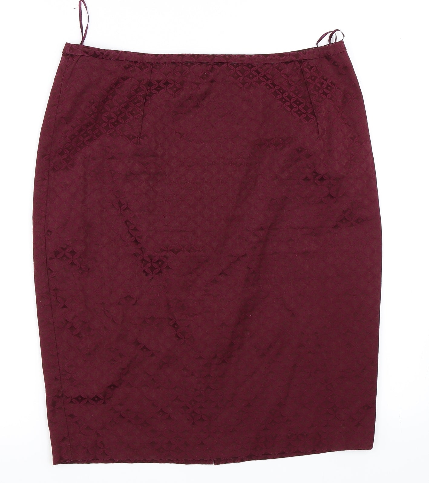 Oasis Womens Red   Straight & Pencil Skirt Size 14