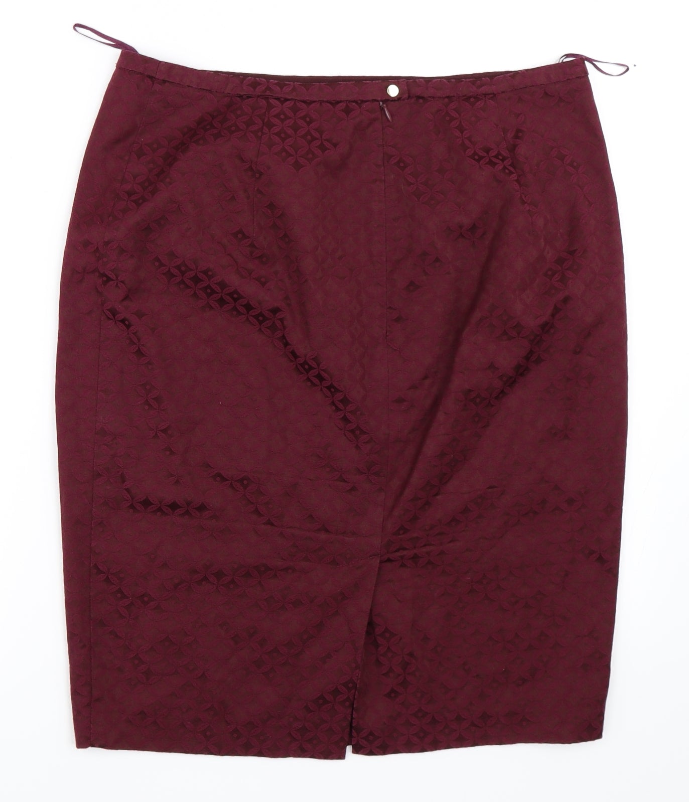 Oasis Womens Red   Straight & Pencil Skirt Size 14