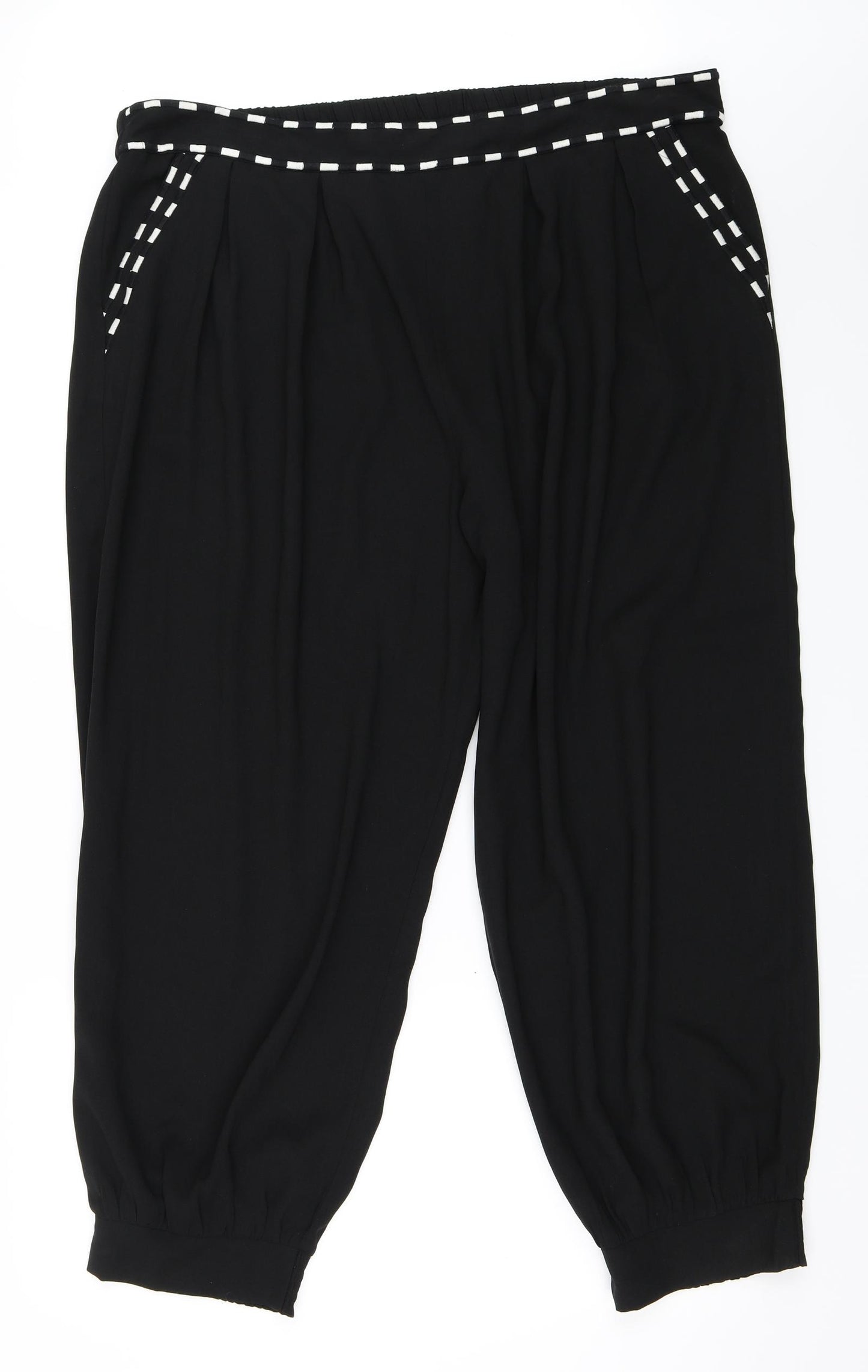 TU Womens Black   Jogger Trousers Size 22 L27 in