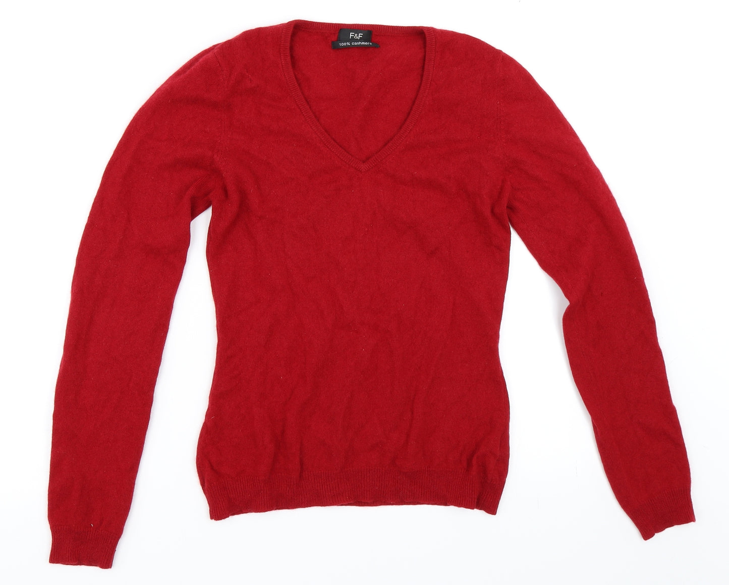F&F Womens Red   Pullover Jumper Size 10