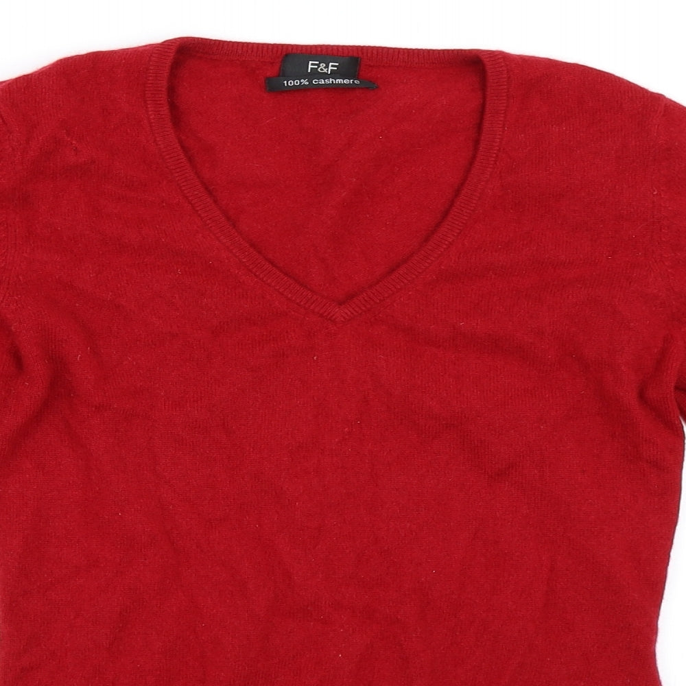 F&F Womens Red   Pullover Jumper Size 10