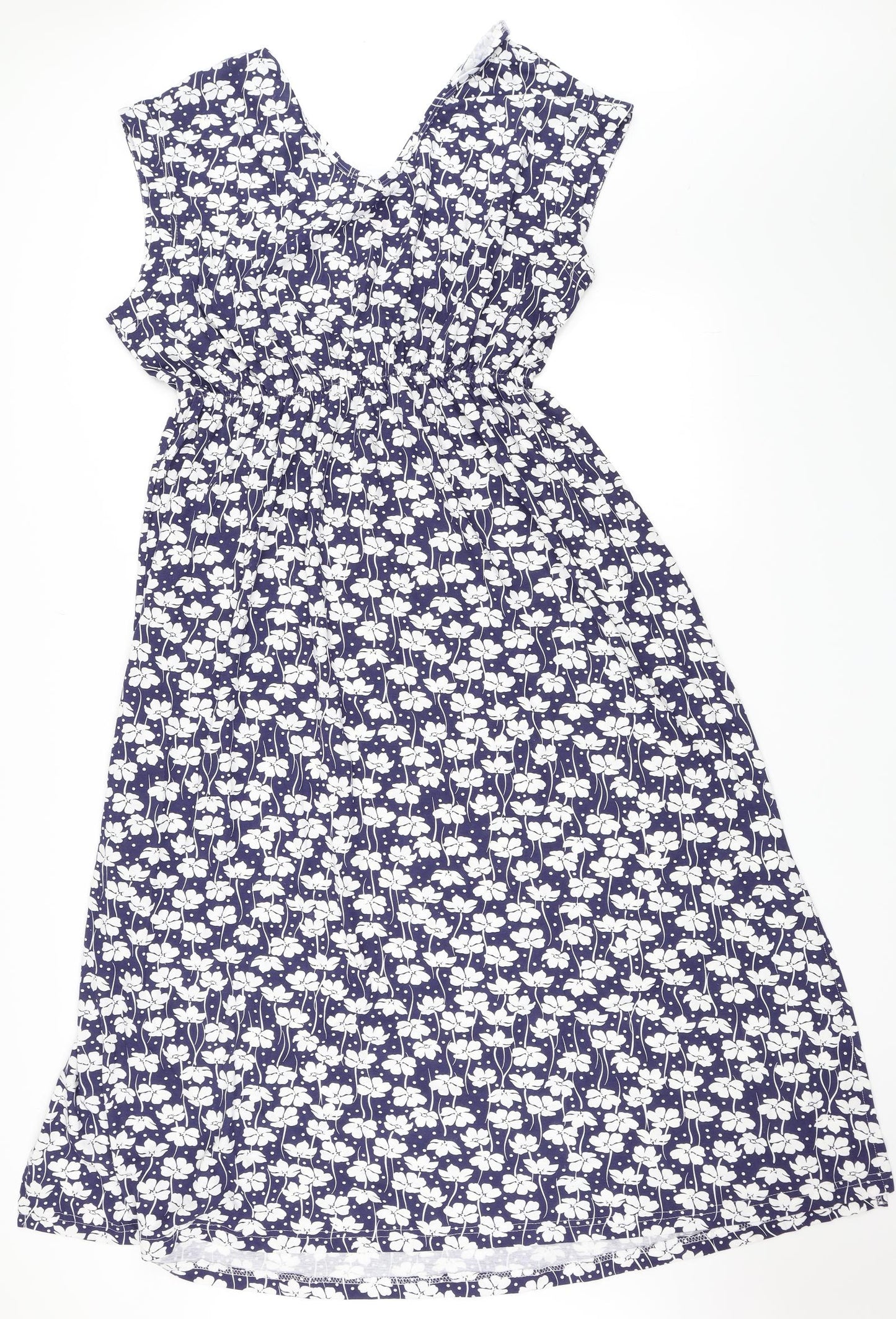Pretty Secrets Womens Blue Floral  Skater Dress  Size 18