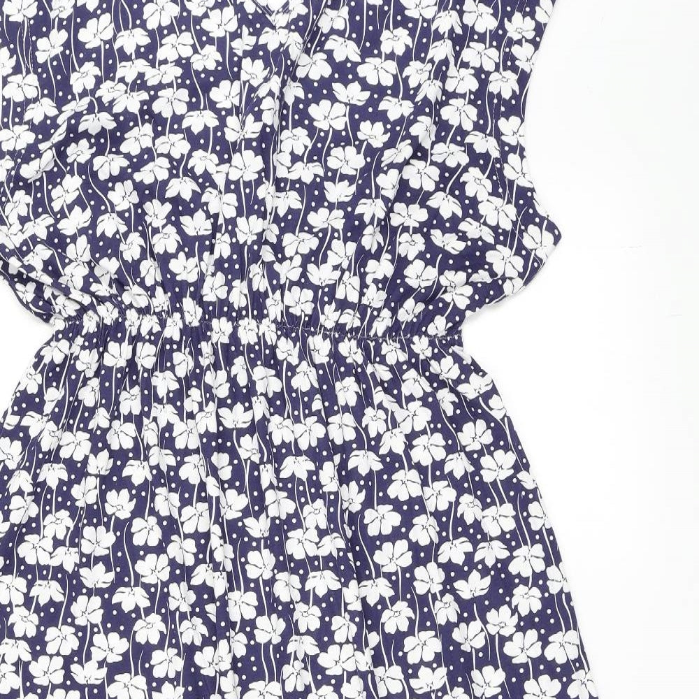 Pretty Secrets Womens Blue Floral  Skater Dress  Size 18