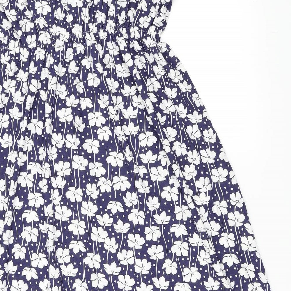 Pretty Secrets Womens Blue Floral  Skater Dress  Size 18