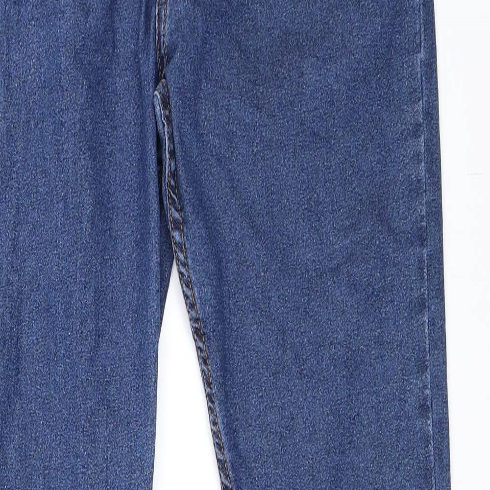 PRETTYLITTLETHING Womens Blue  Denim Bootcut Jeans Size 8 L32 in