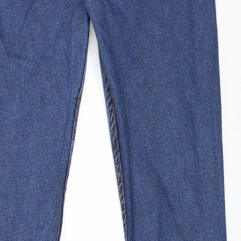 PRETTYLITTLETHING Womens Blue  Denim Bootcut Jeans Size 8 L32 in