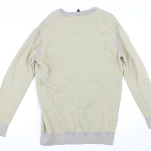 Freesoul Mens Yellow   Pullover Sweatshirt Size L
