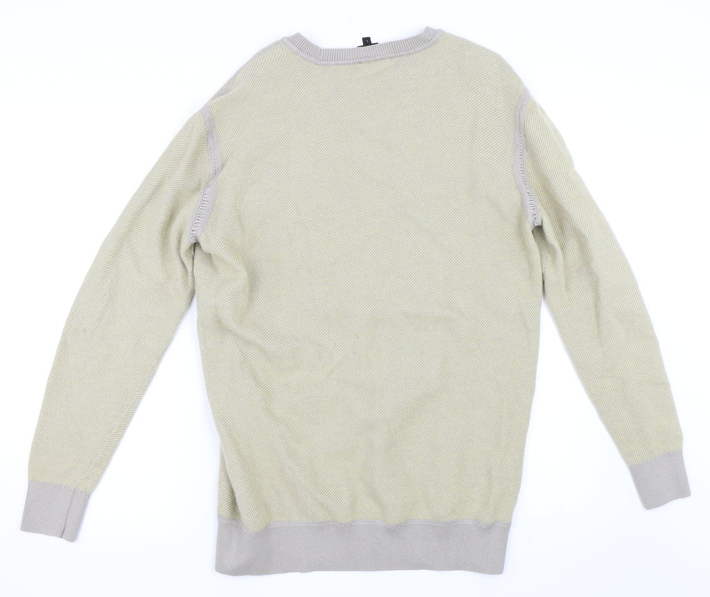 Freesoul Mens Yellow   Pullover Sweatshirt Size L