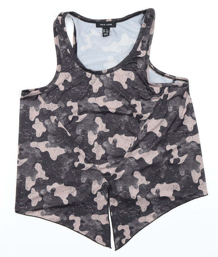 New Look Womens Brown Basic Tank Size M