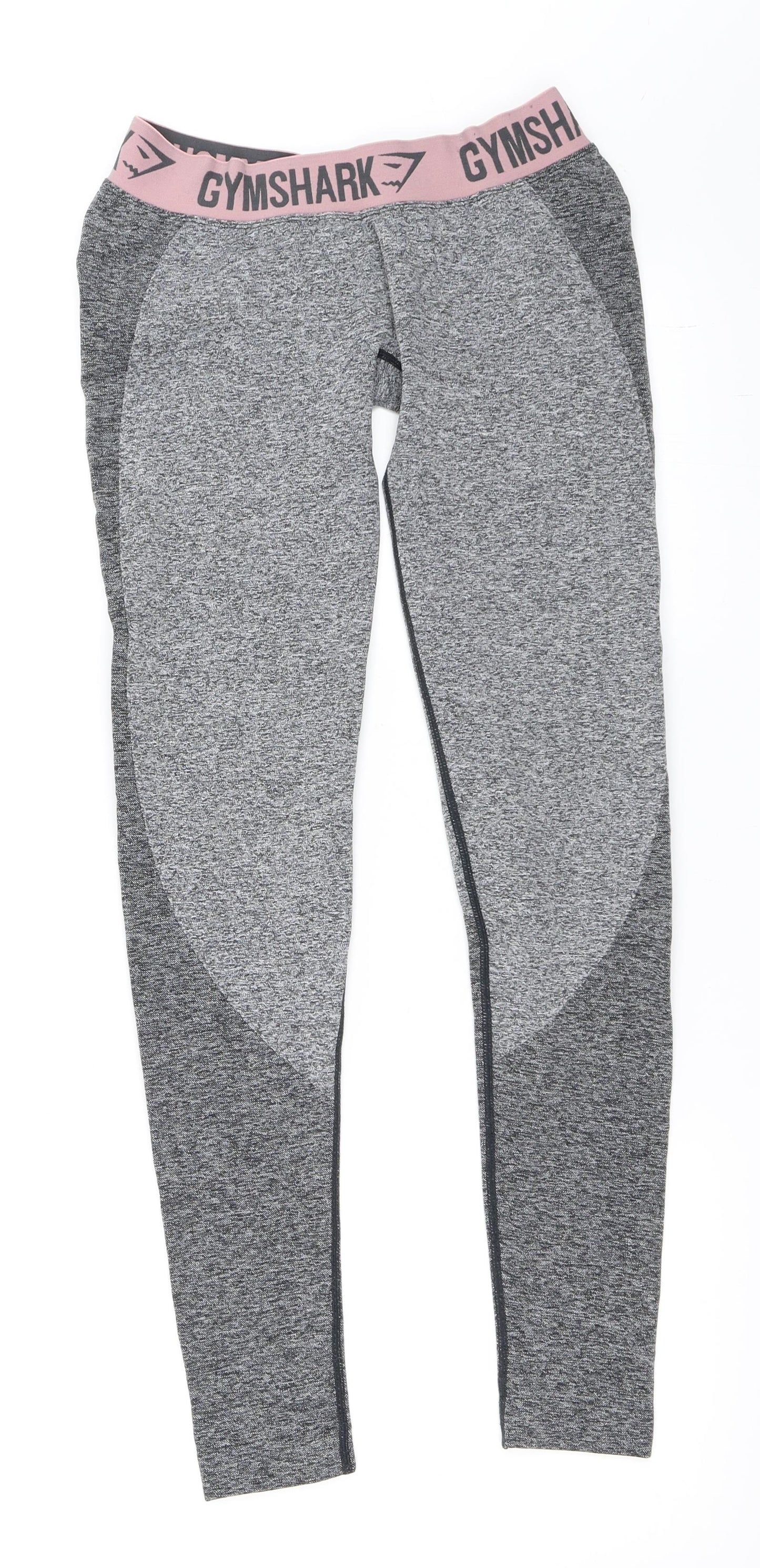 Gym Shark Womens Grey   Compression Leggings Size M L28 in