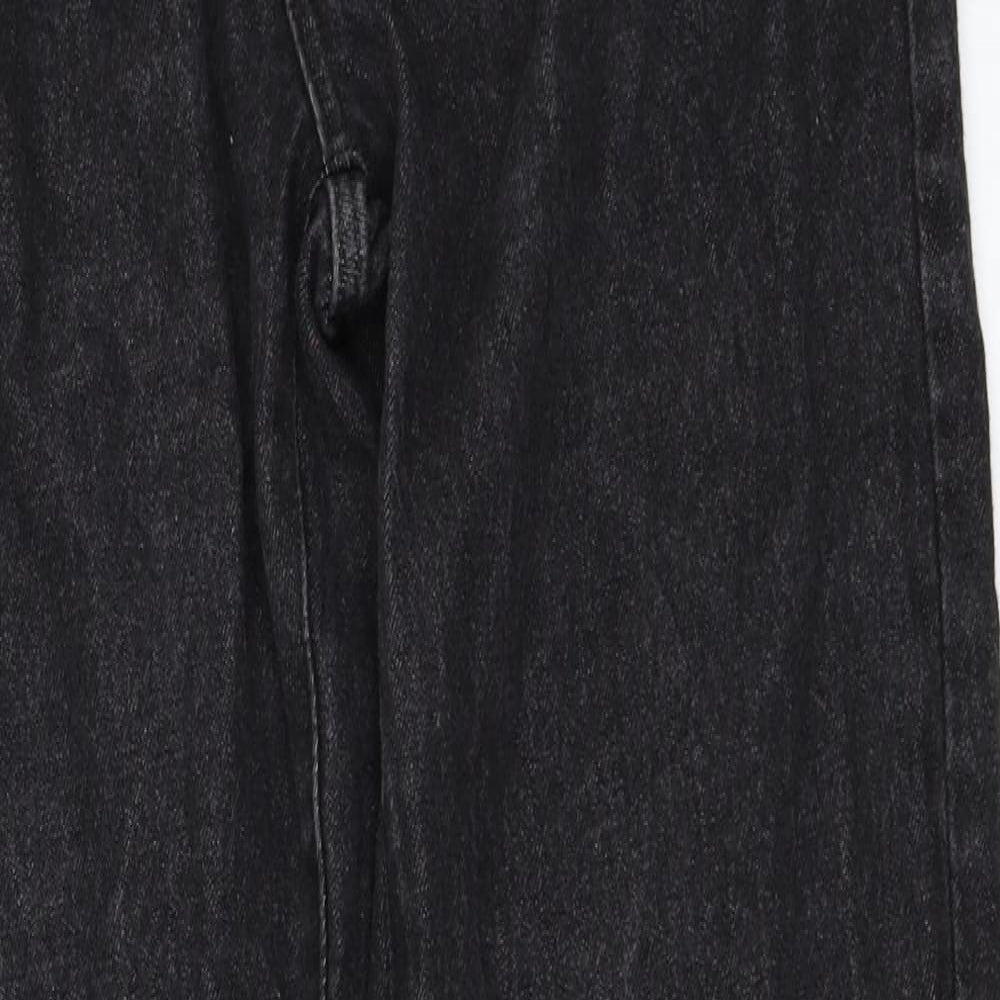 Peacocks Mens Black  Denim Straight Jeans Size 32 in L30 in