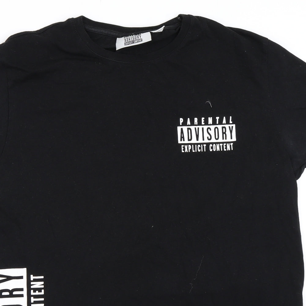 Primark Mens Black    T-Shirt Size L