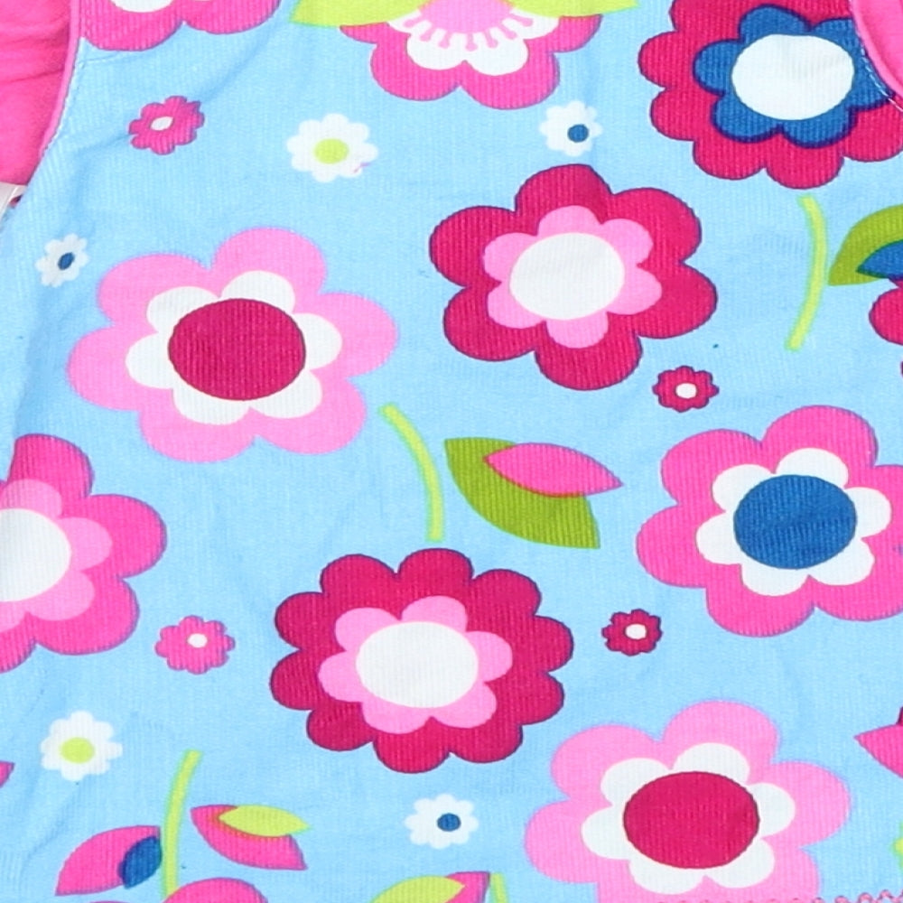 Matalan Girls Pink Floral  Shift  Size 0-3 Months
