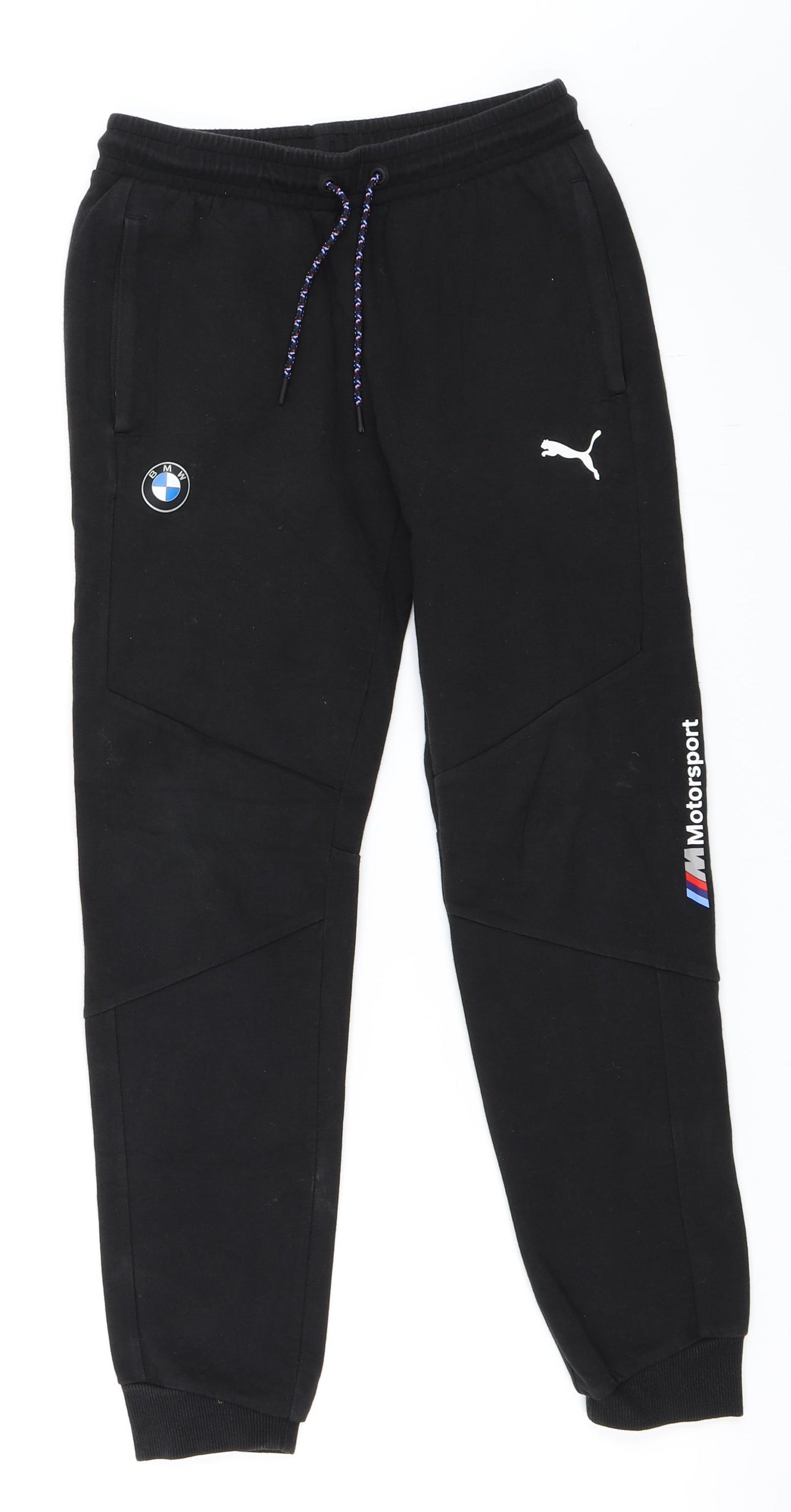 PUMA Boys Black   Jogger Trousers Size 11-12 Years