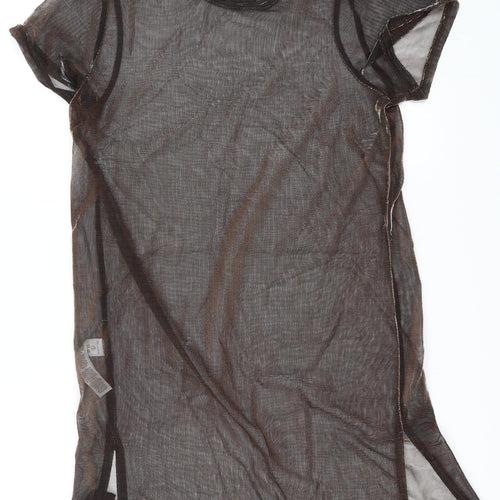 Primark Womens Brown  Mesh T-Shirt Dress  Size S