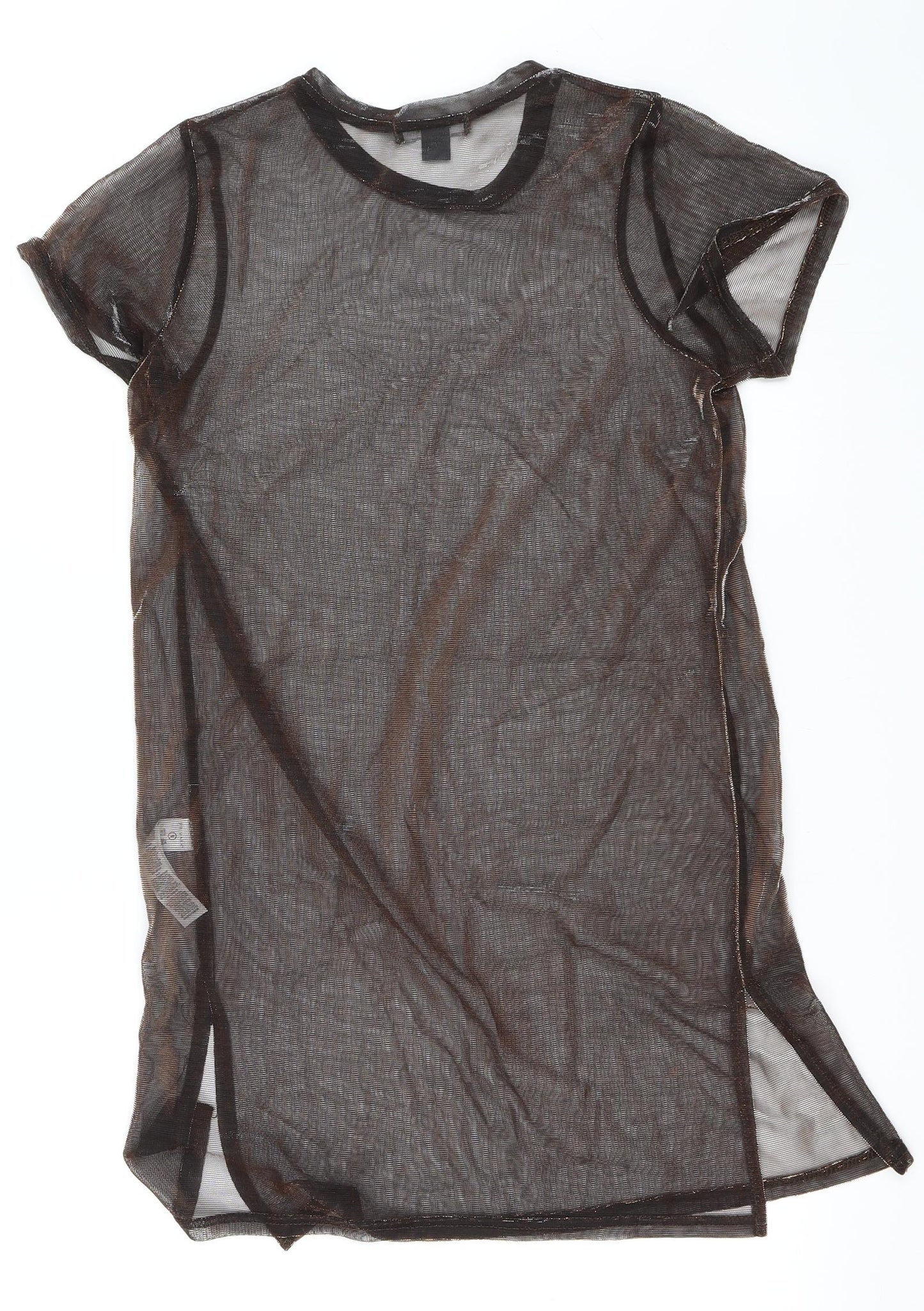 Primark Womens Brown  Mesh T-Shirt Dress  Size S