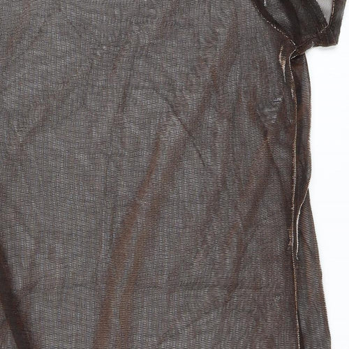 Primark Womens Brown  Mesh T-Shirt Dress  Size S