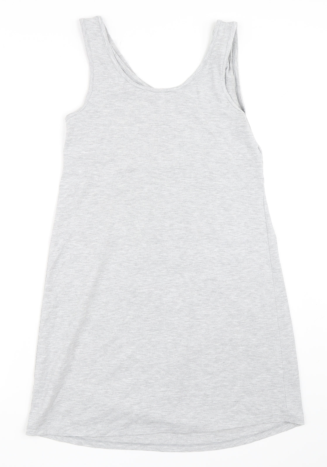 George Womens Grey Solid  Top Dress Size 10