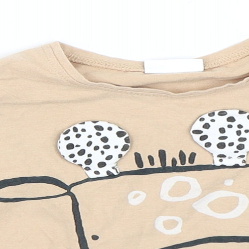 NEXT Girls Beige   Basic T-Shirt Size 3-6 Months