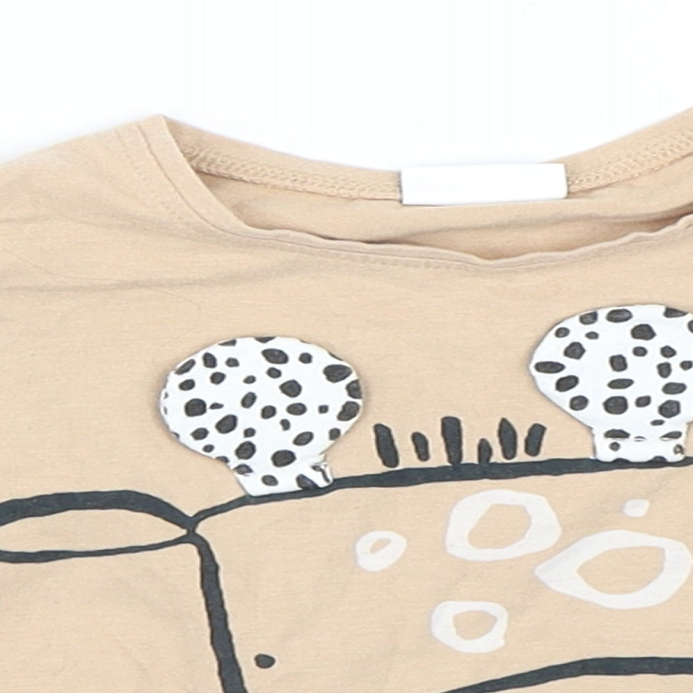 NEXT Girls Beige   Basic T-Shirt Size 3-6 Months