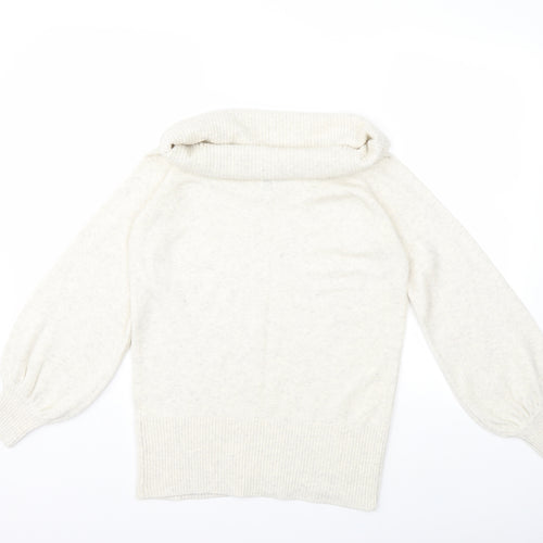 River Island Womens Ivory  Knit Pullover Jumper Size S