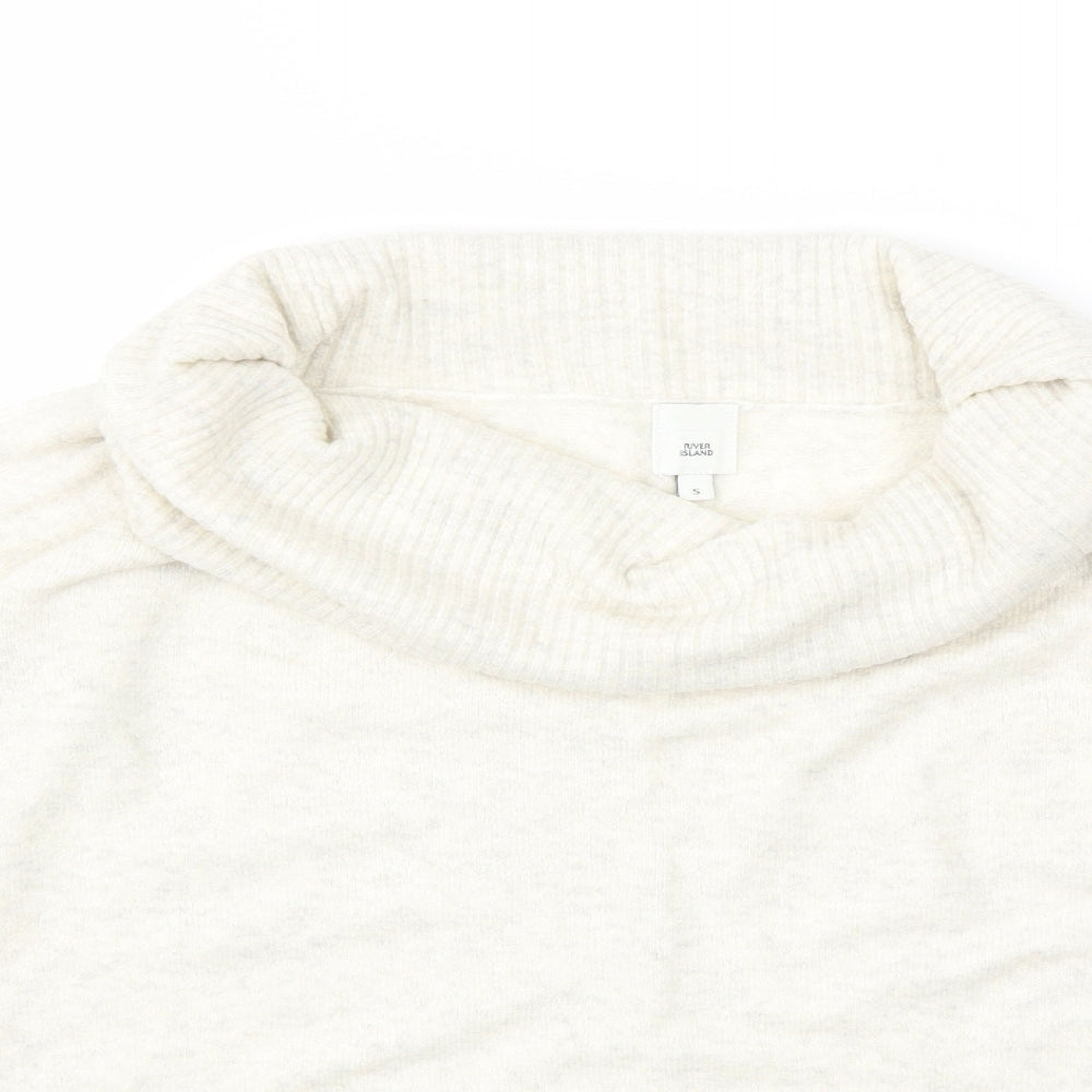 River Island Womens Ivory  Knit Pullover Jumper Size S