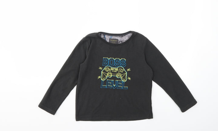 Primark Boys Grey  Fleece Pullover Sweatshirt Size 5-6 Years