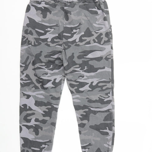 Preworn Womens Grey Camouflage  Trousers  Size 32 in L25 in