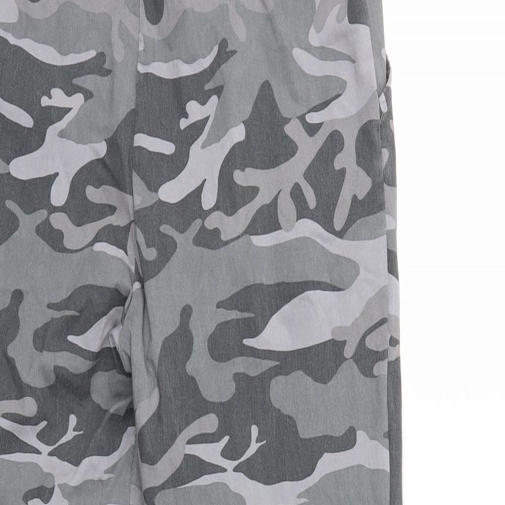 Preworn Womens Grey Camouflage  Trousers  Size 32 in L25 in
