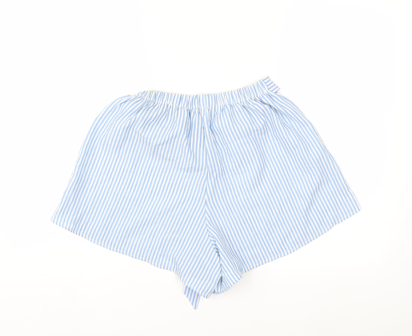 Preworn Womens Blue Striped  Bermuda Shorts Size M