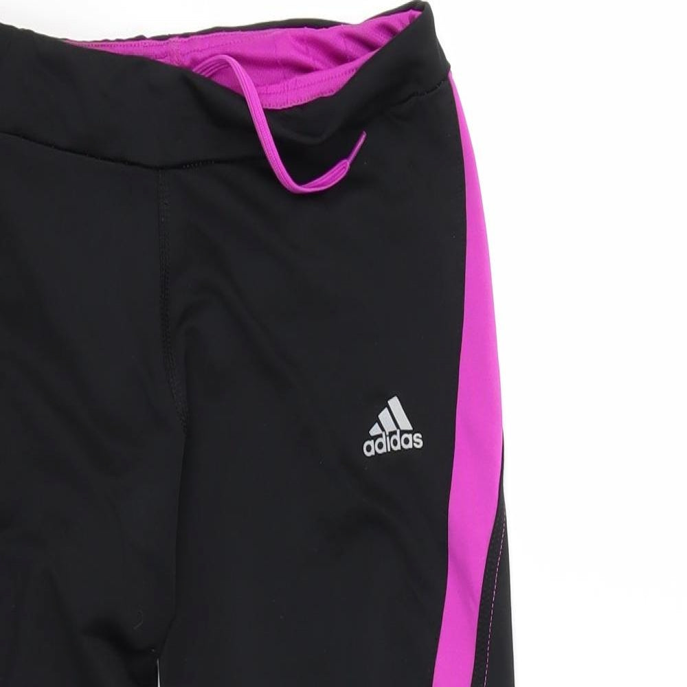 adidas Womens Black   Compression Leggings Size S L18 in