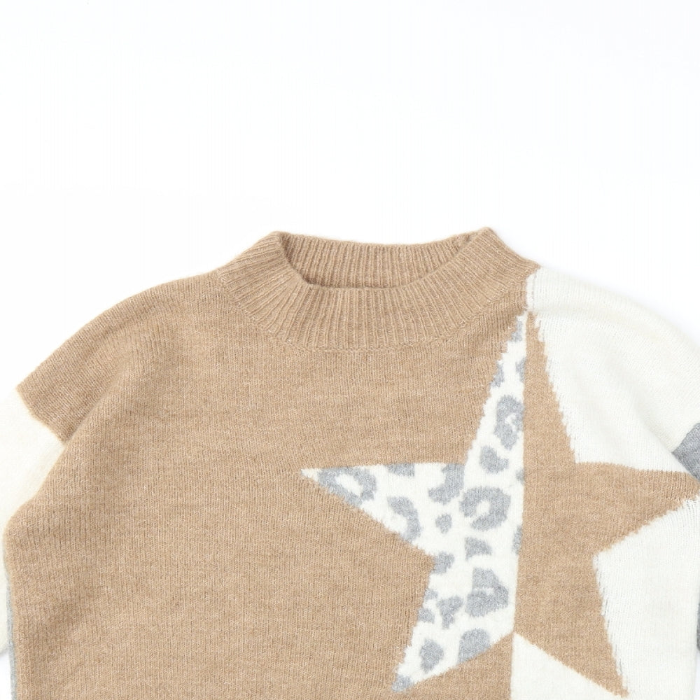 NEXT Womens Grey  Knit Pullover Jumper Size XS