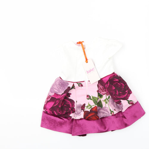 Ted Baker Baby White   Fit & Flare  Size 6-9 Months