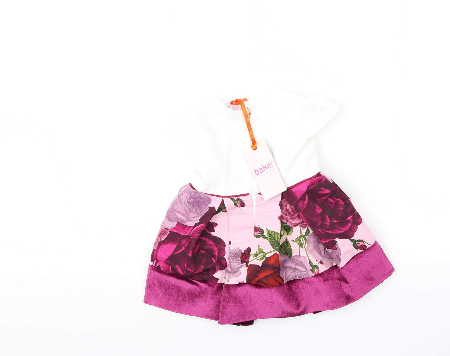 Ted Baker Baby White   Fit & Flare  Size 6-9 Months