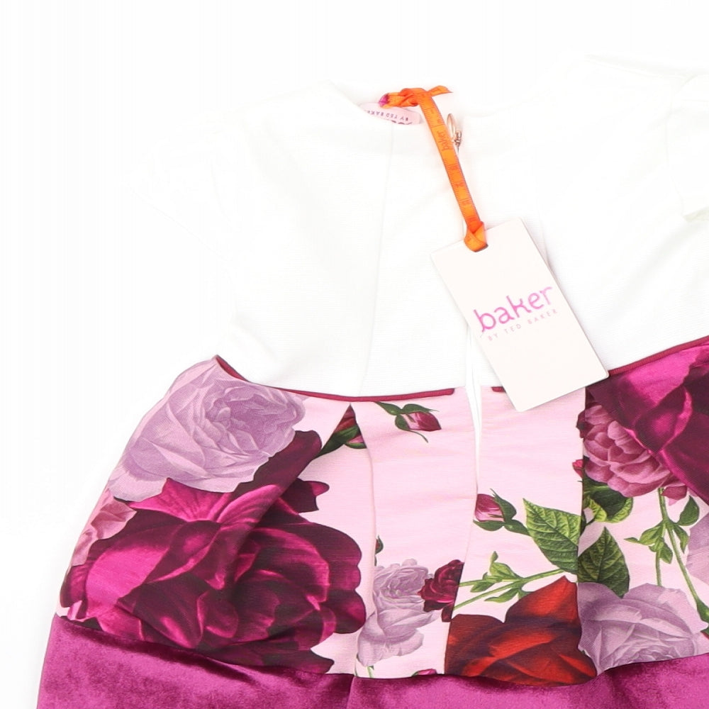 Ted Baker Baby White   Fit & Flare  Size 6-9 Months