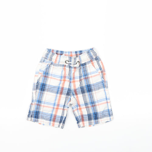 NEXT Boys White Check  Bermuda Shorts Size 3 Years