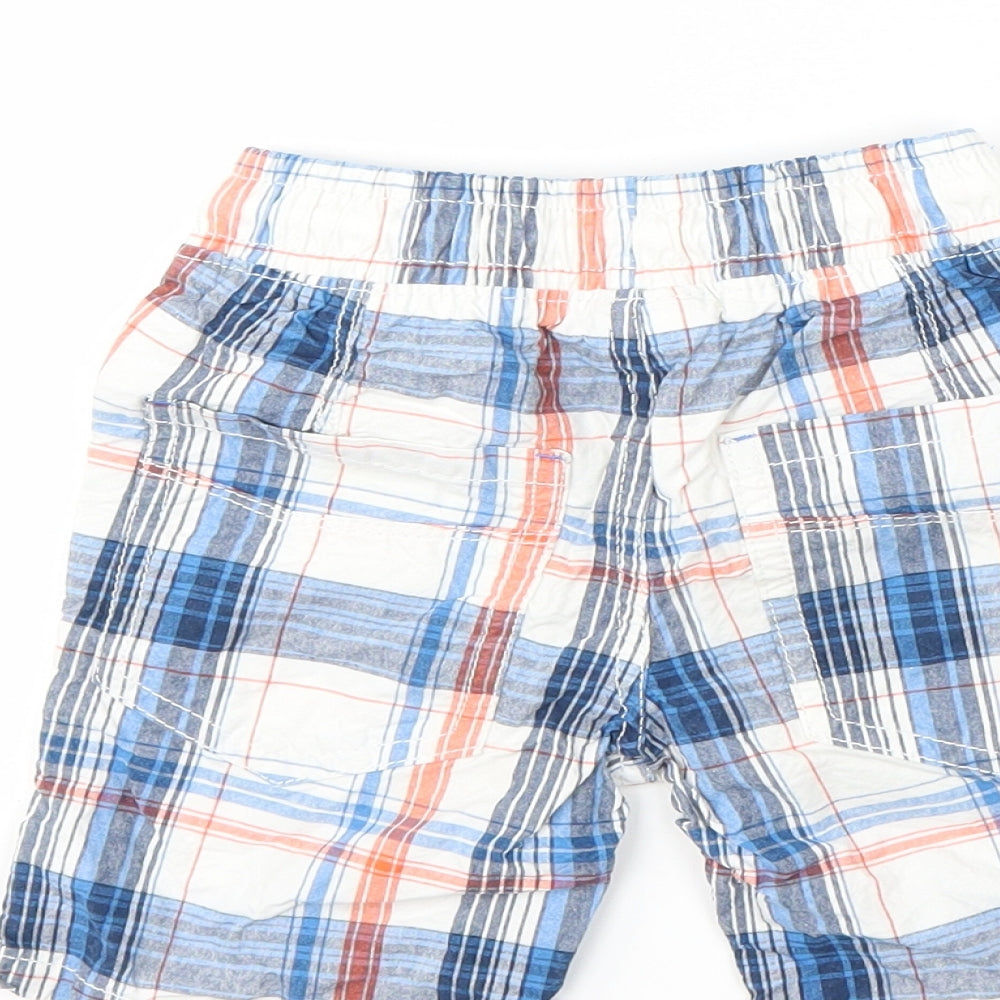 NEXT Boys White Check  Bermuda Shorts Size 3 Years