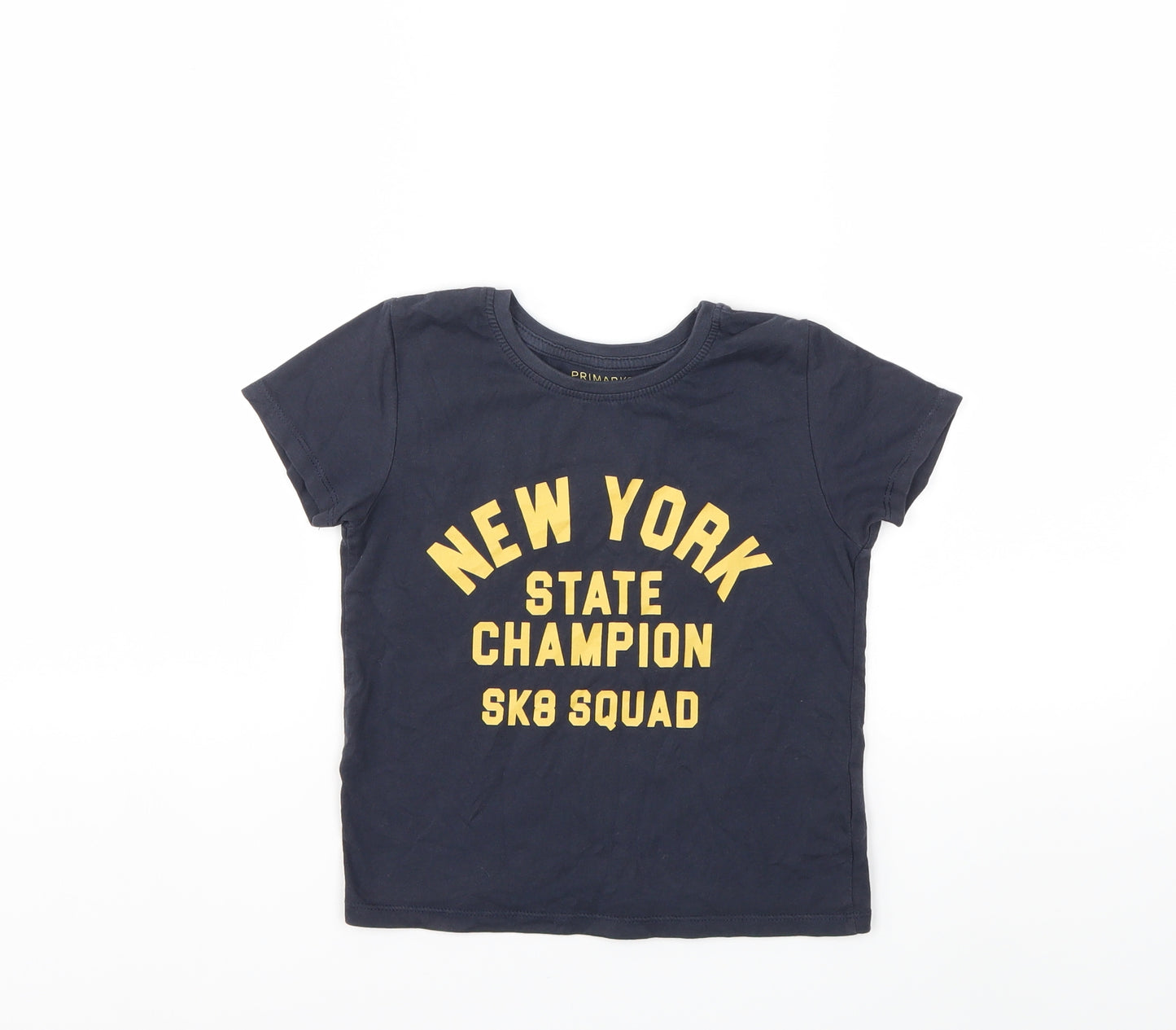 Primark Girls Grey   Basic T-Shirt Size 3-4 Years