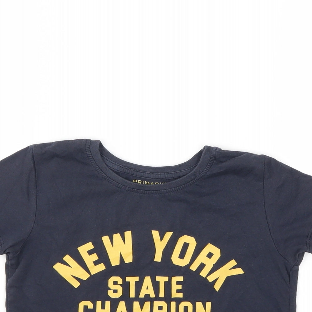 Primark Girls Grey   Basic T-Shirt Size 3-4 Years