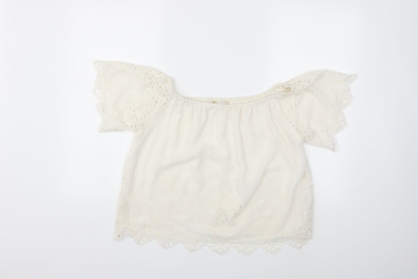 Miss Selfridge Womens White   Basic Blouse Size 10