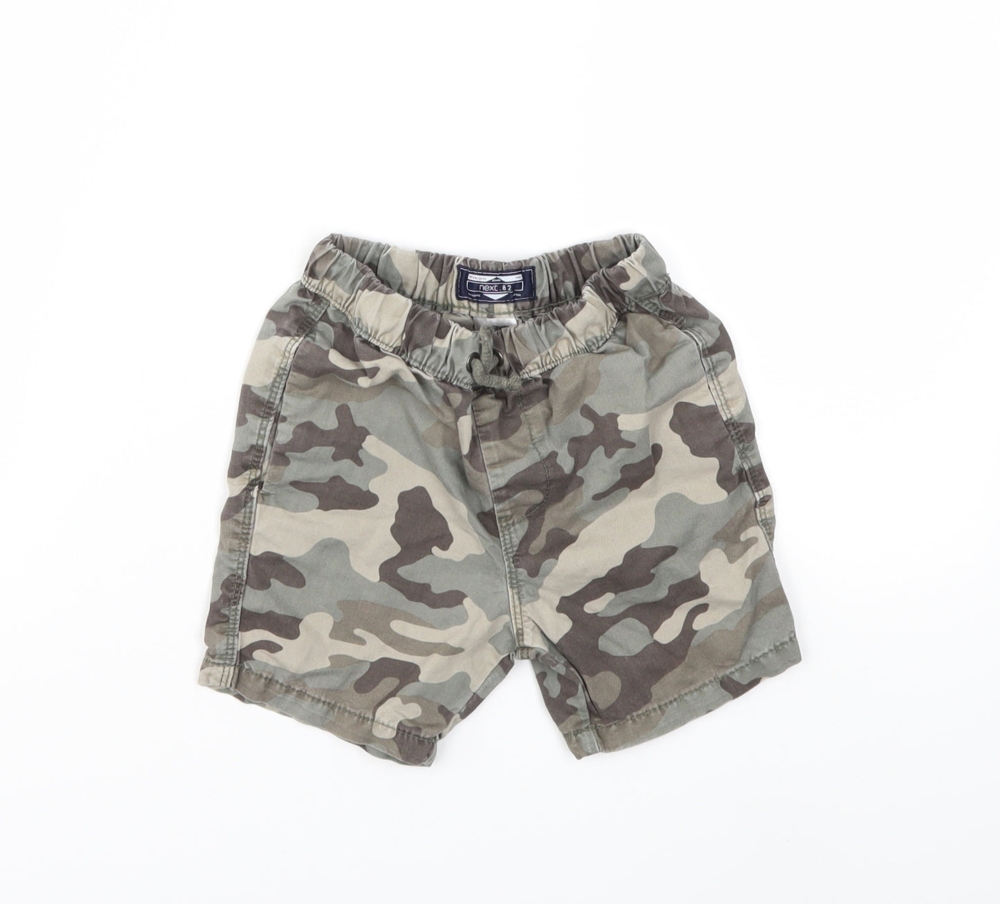 NEXT Boys Green Camouflage  Chino Shorts Size 2-3 Years